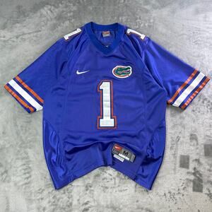 Vintage Y2K Nike Florida Gators Chris Leak 1 Distressed Jersey Blue NCAA M
